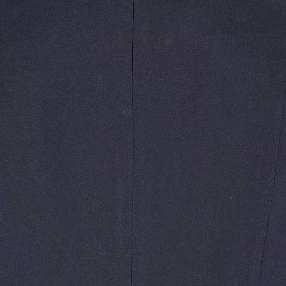 T Tahari Navy Sleeveless Pleated Dress - Picture 4 of 5